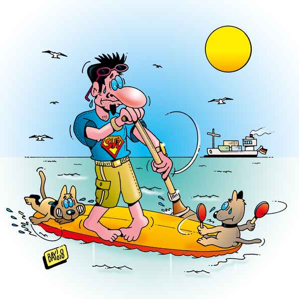 Sport ist Mord: Stand Up Paddling (mit Hund)