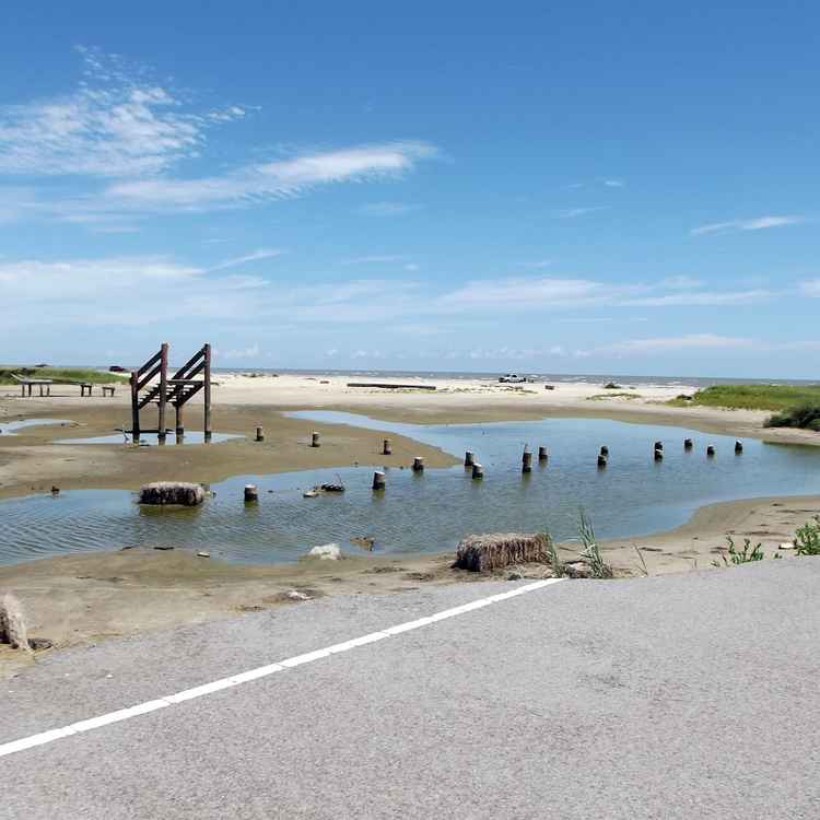 ehemaliges Strandhaus nach Hurrican Kathrina