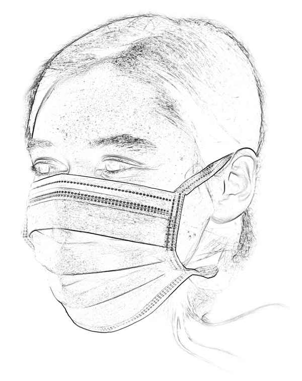 Schutzmaske - Grafik