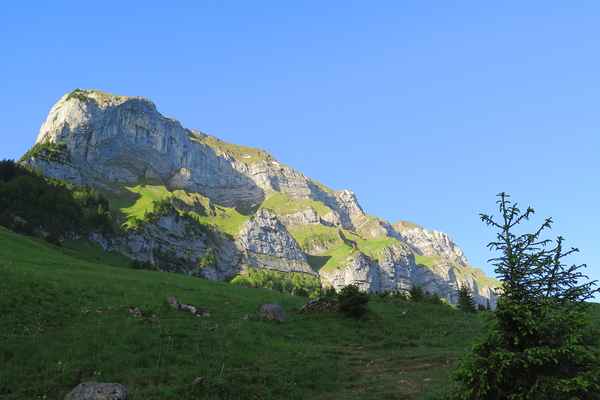 Stauberenkanzel im ersten Morgenlicht