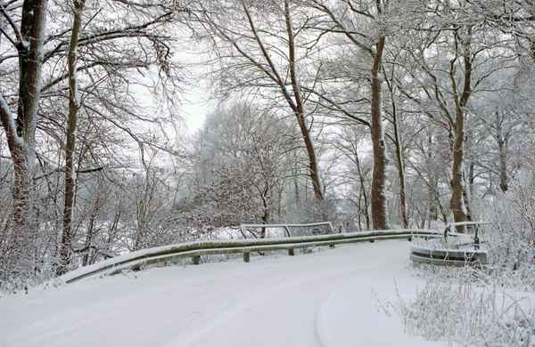  Kleine Bachbrücke im Winter