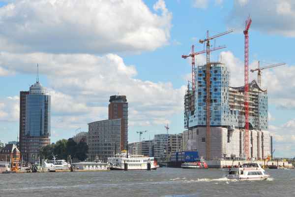 Baustelle der Elbphilharmony Hamburg