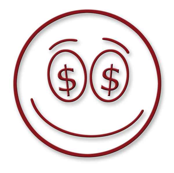 Smiley im Dollar-Style