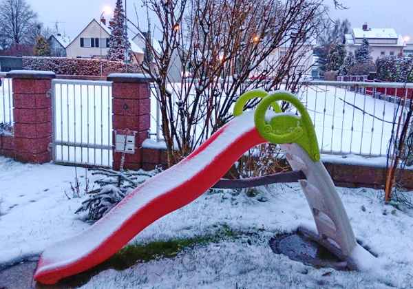 Rutschen im Schnee