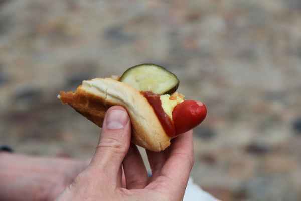 Hotdog im Sommer