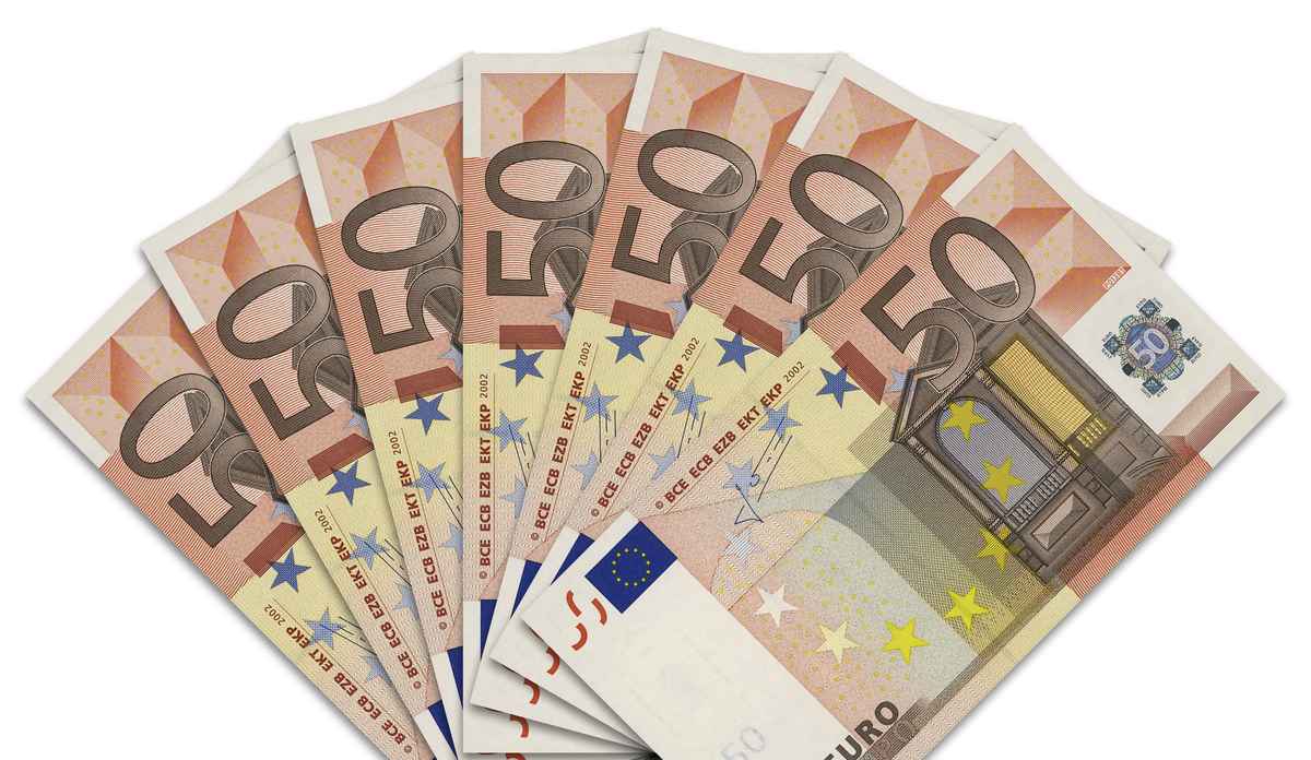 Geldscheine: 50-Euro-Fächer