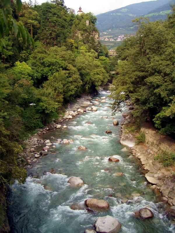 Blick auf die Passer in Meran