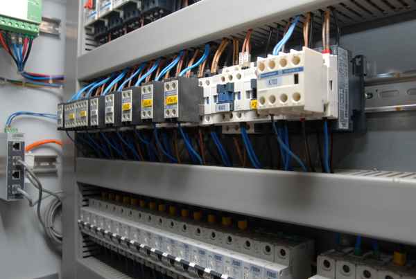 Schaltschrank Elektroinstallation Steuerung einer Biogasanlage