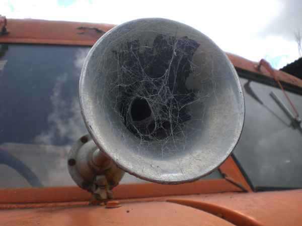 Signalhorn an einem alten Feuerwehrfahrzeug / Foto: Alexander Hauk