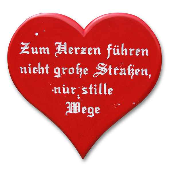 Herz mit Spruch