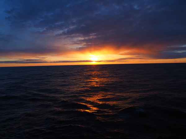 Abendhimmel über der Nordsee