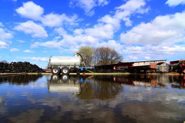 schönwetterpause für das güllefass