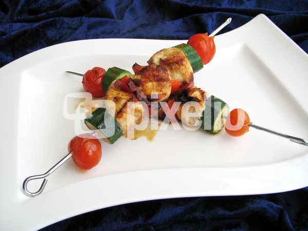 Gemüse-Fleisch-Spieße I