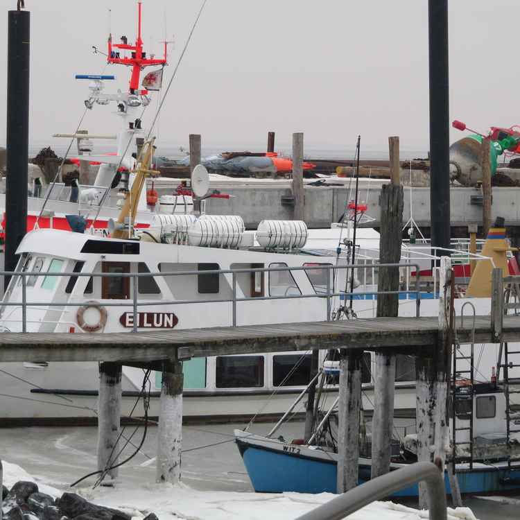 Winterpause am Hafen Steenodde