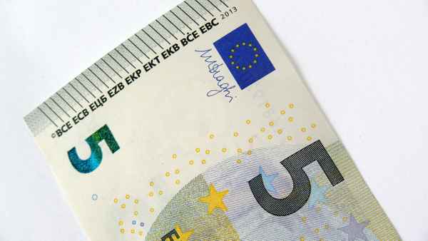 Fünf Euroschein - Neu .