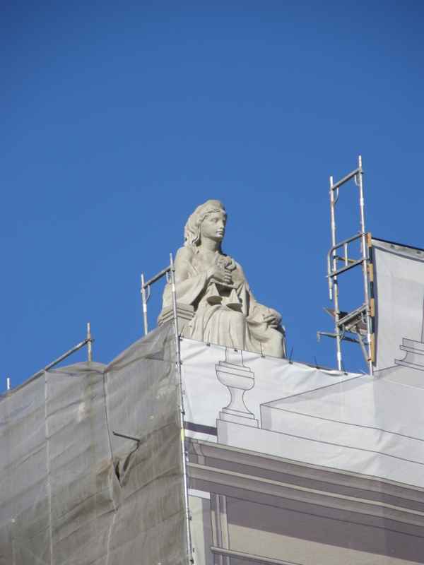 Justitia wird renoviert