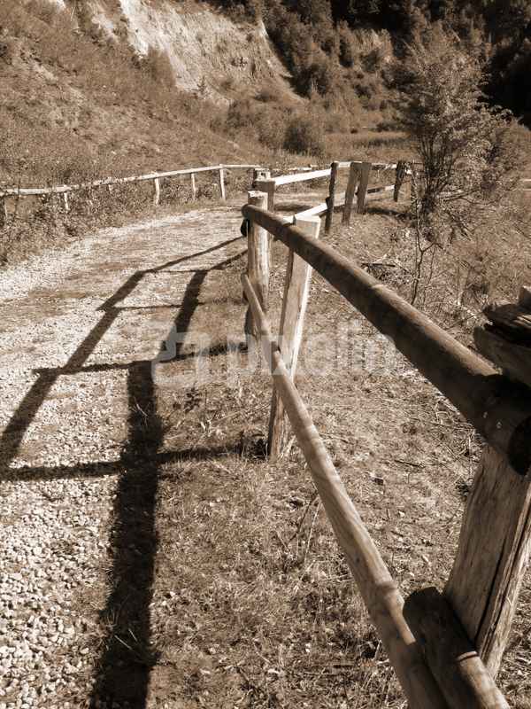 Weg in Sepia