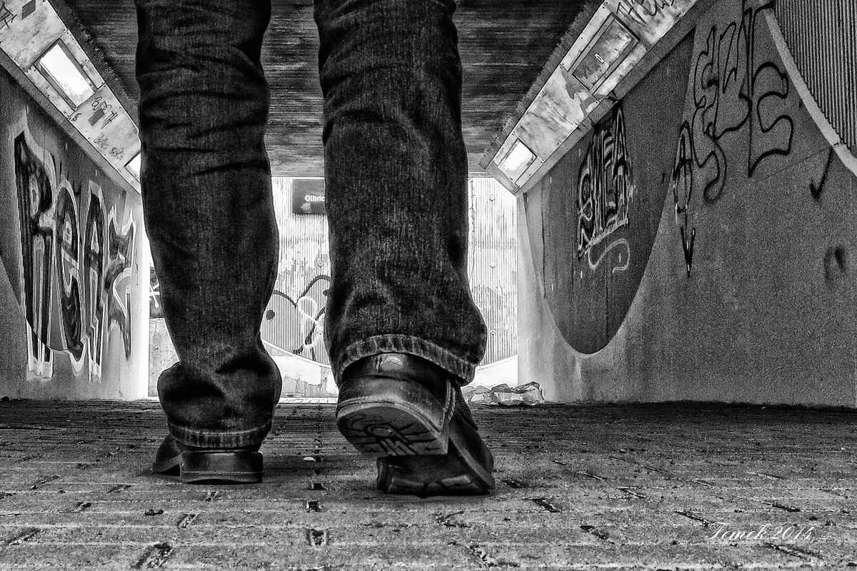Allein im Tunnel