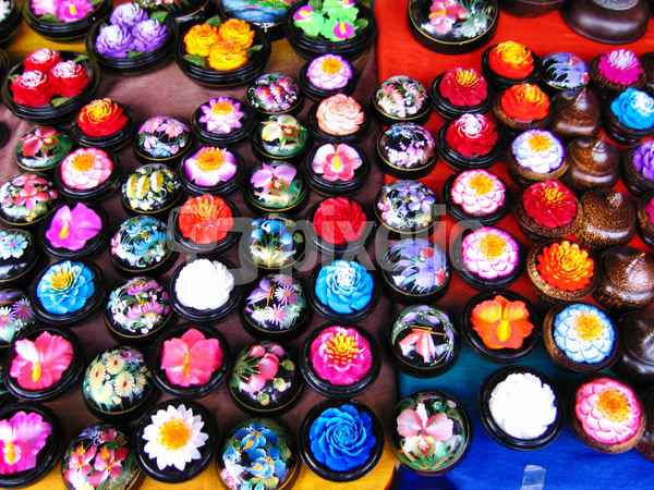 Bunte Kerzen