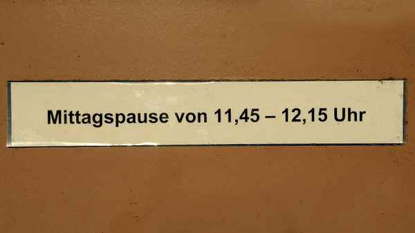 Mittagspause