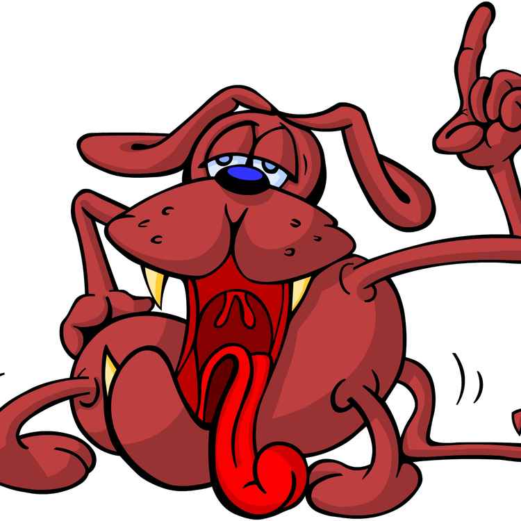 müder hund