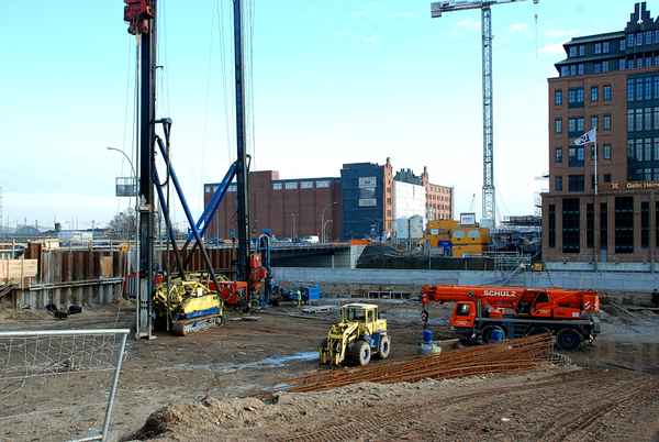 Hafencity - Baustelle Brooktorkai Shanghaibrücke