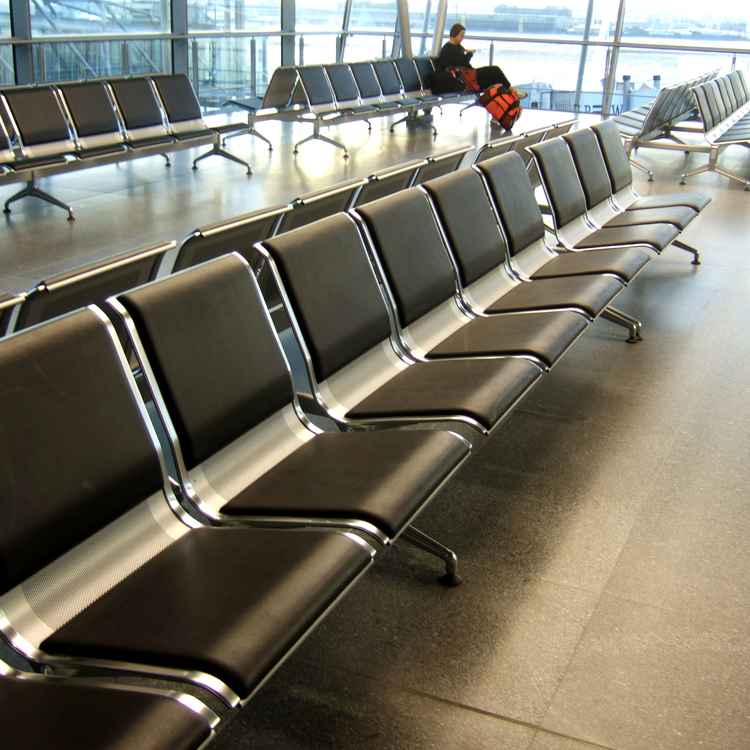 Warten auf den Abflug