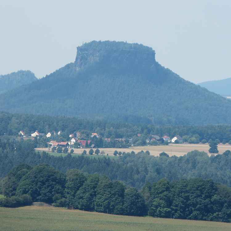 Der lilienstein im Elbsandsteingebirge