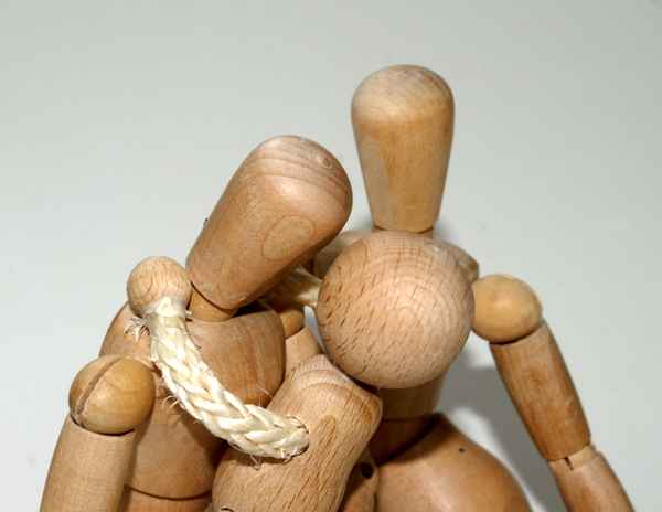 Holzpuppen - Familie Köpfe