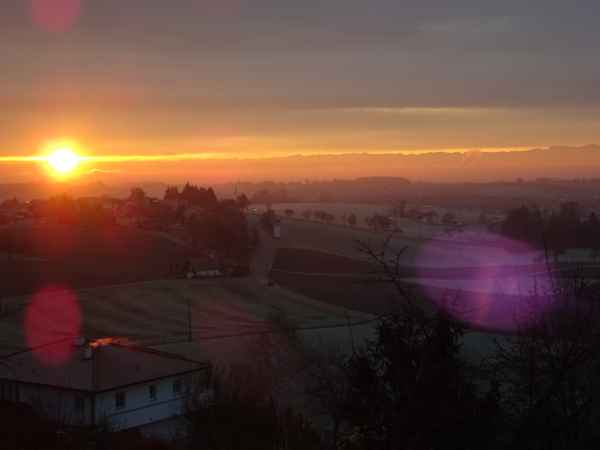 Sonnenaufgang Voralpenland