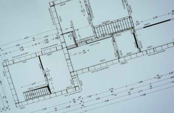 Baustelle - Plan des Architekten