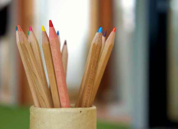 Malstifte in der Kinderbetreuung