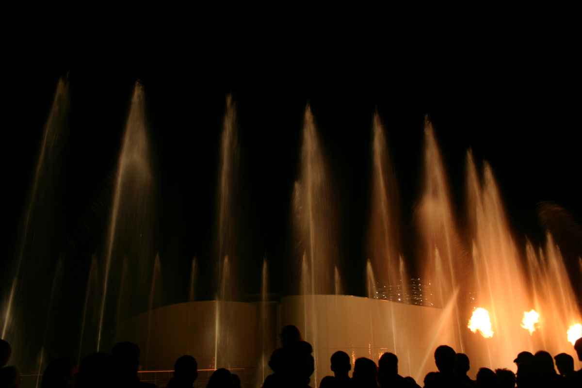 Wasserspiele in der Autostadt