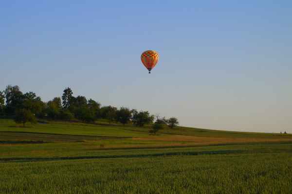 Anflug zur Erde