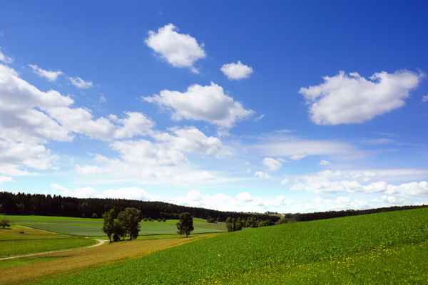 Weites Feld- und Wiesen-Tal