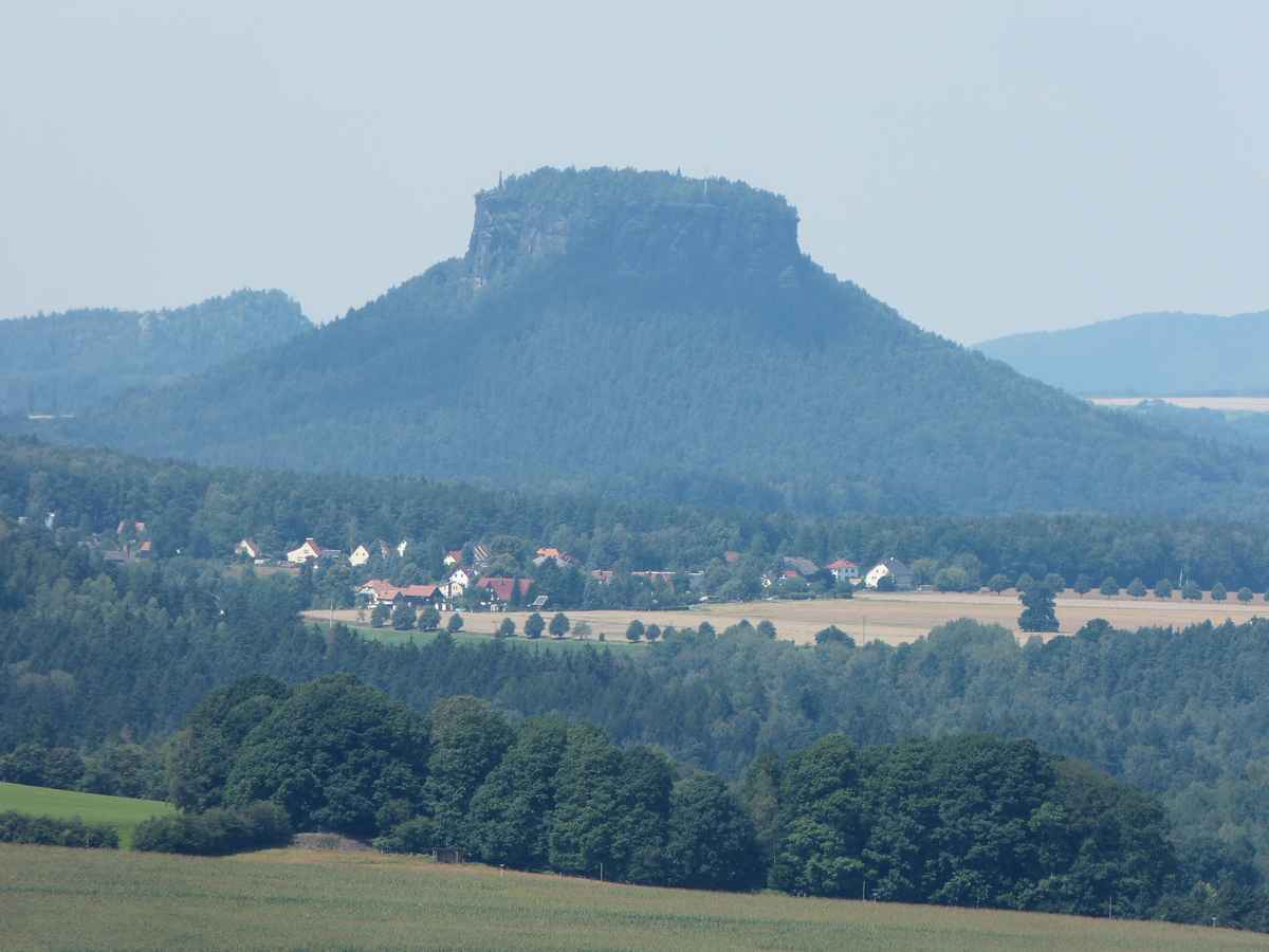 Der lilienstein im Elbsandsteingebirge