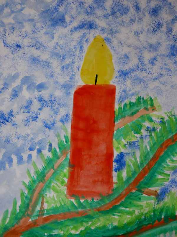 Adventkerze (Kind 8J)