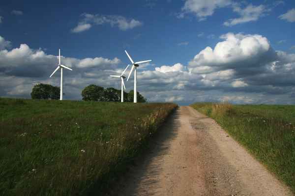 Windkraft und Wolken