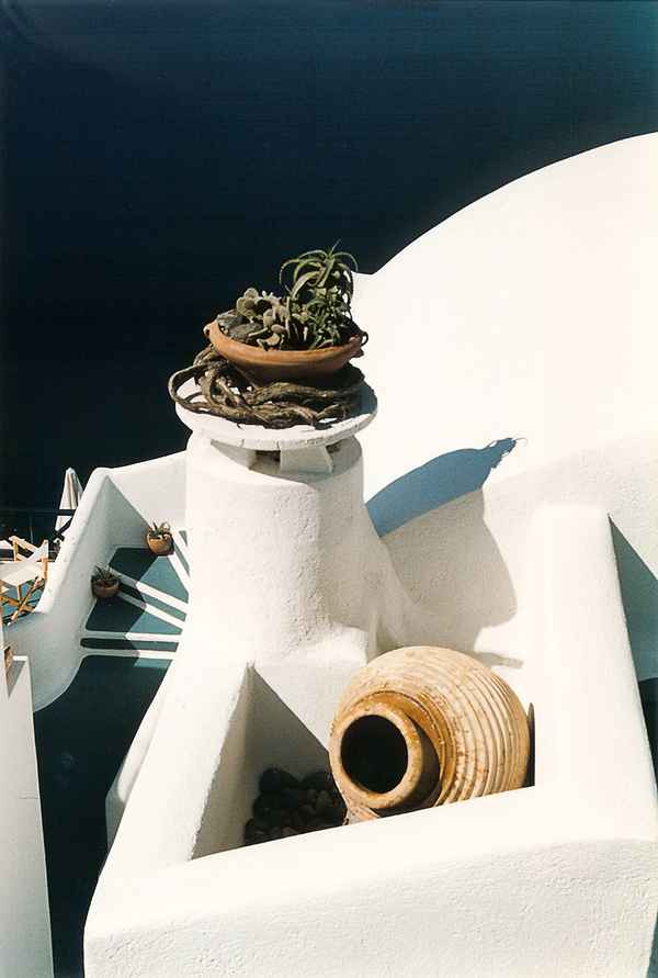 Terrasse auf Santorin