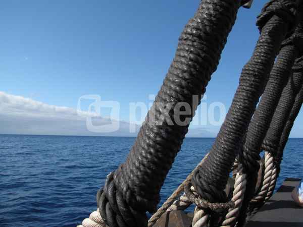 Detail eines Segelschiffes (Madeira)