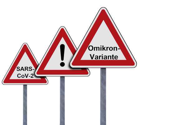 Warnschilder - Omikron Variante