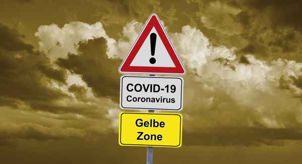 Corona-Ampel – gelbe Zone