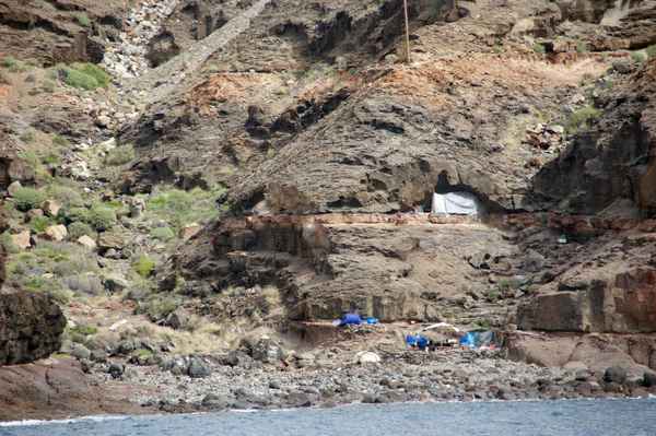 einsame Bucht für Rucksacktouristen