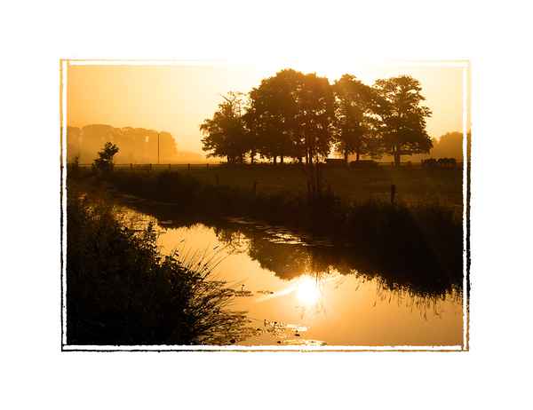 Landleben am frühen Morgen
