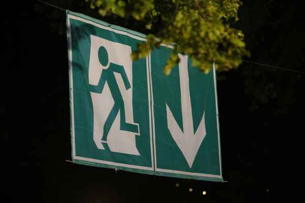 Notausgang im Park