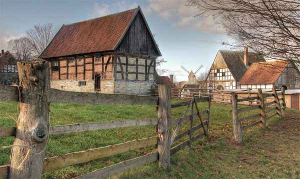 Fachwerkhäuser im Museum