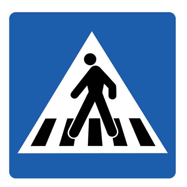 Achtung Fußgängerübergang!