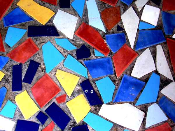  Textur bunter Fliesenbruch