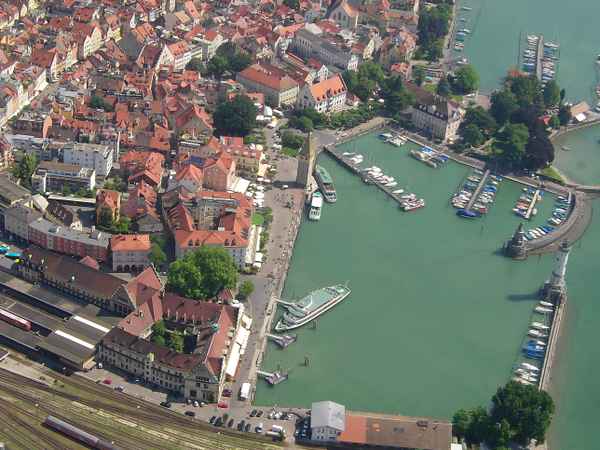 Lindau/Bodensee von oben