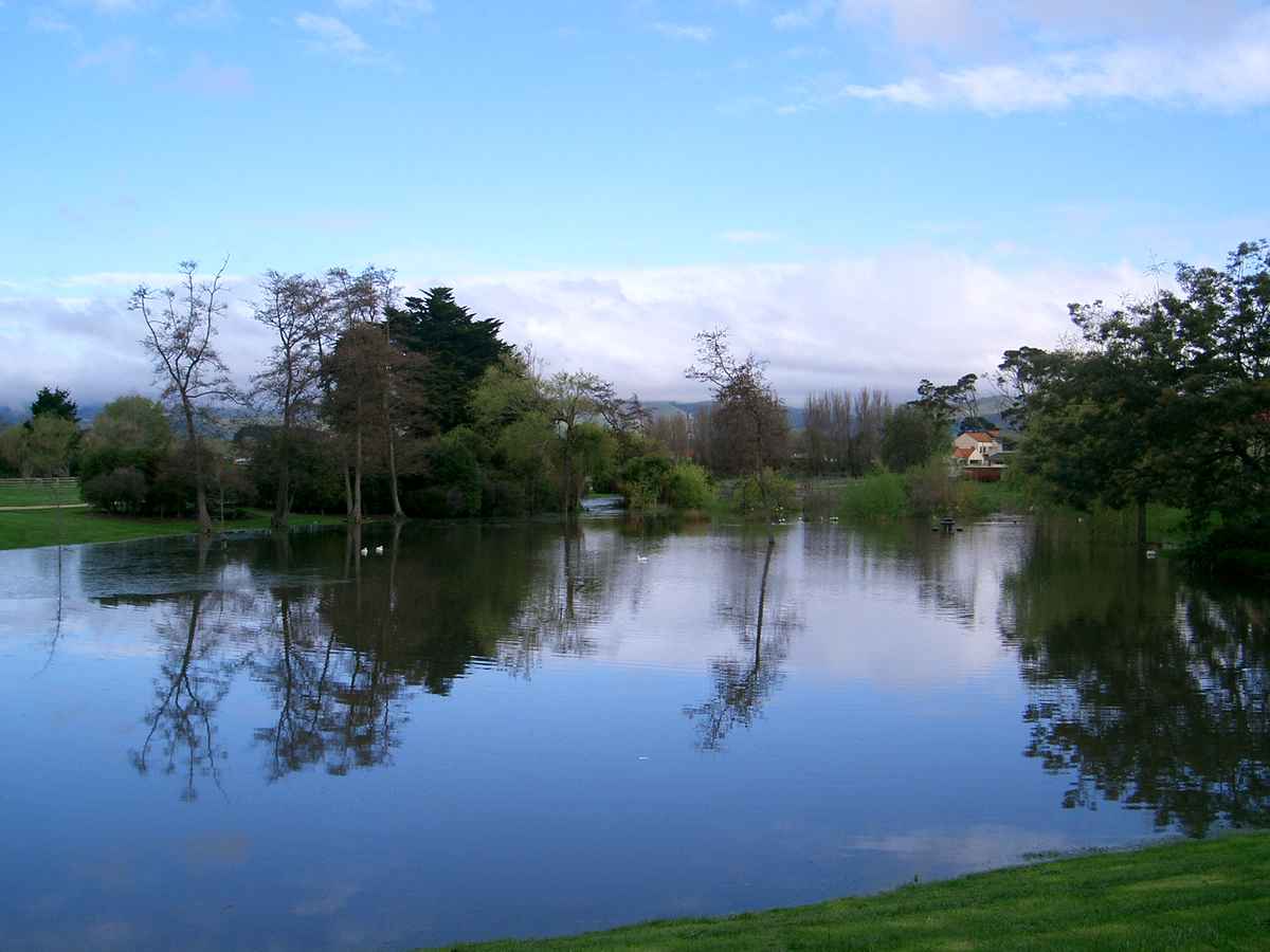 Park mit See